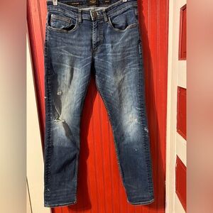 Classic Dark Blue Denim Jeans